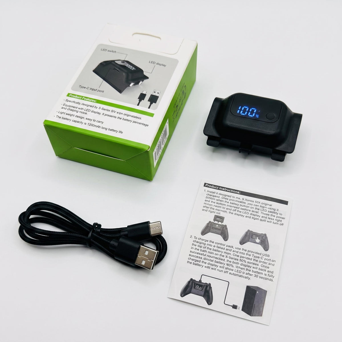 Batería para mando Xbox - versión negra